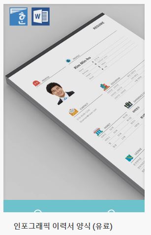 디자인 이력서 양식